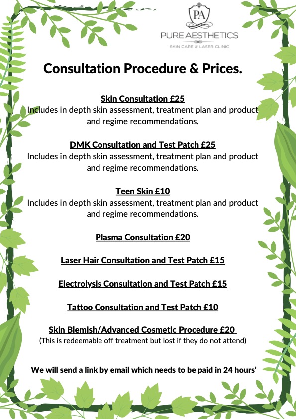 Consultation Procedure Prices.